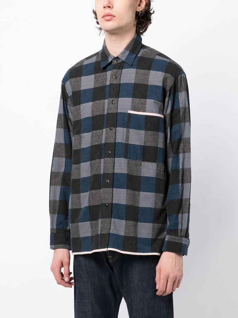 check-print cotton shirt 3