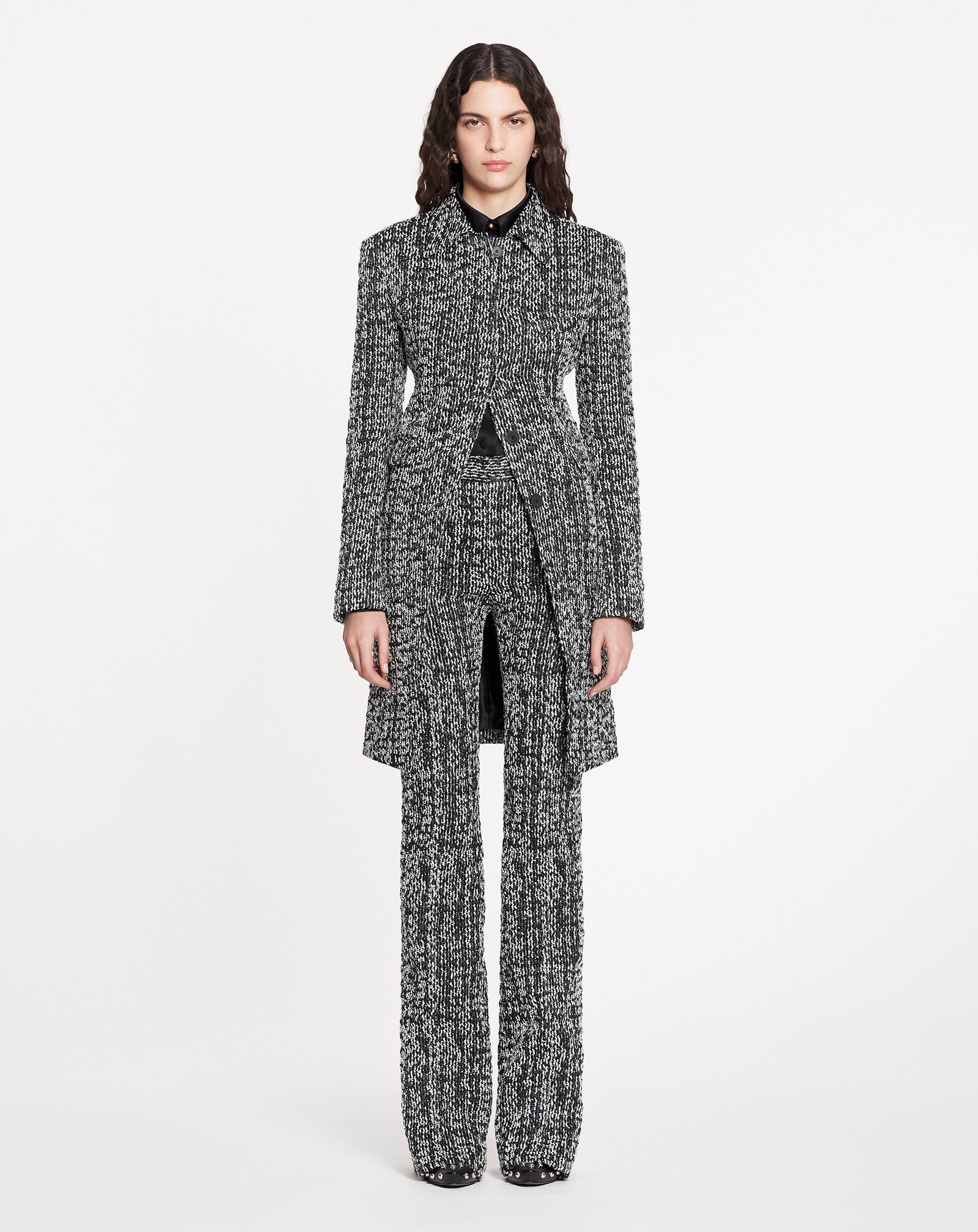 LONG FIT AND FLARE JACKET - 2