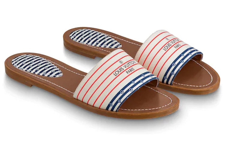 (WMNS) LOUIS VUITTON Lock It Slides 'Red White Blue' 1A7U39 - 3