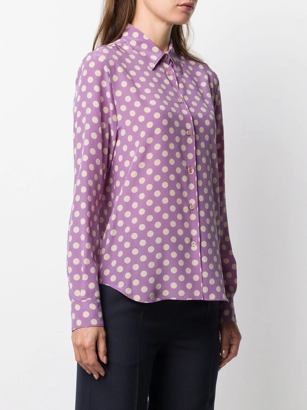 polka dot print shirt - 3