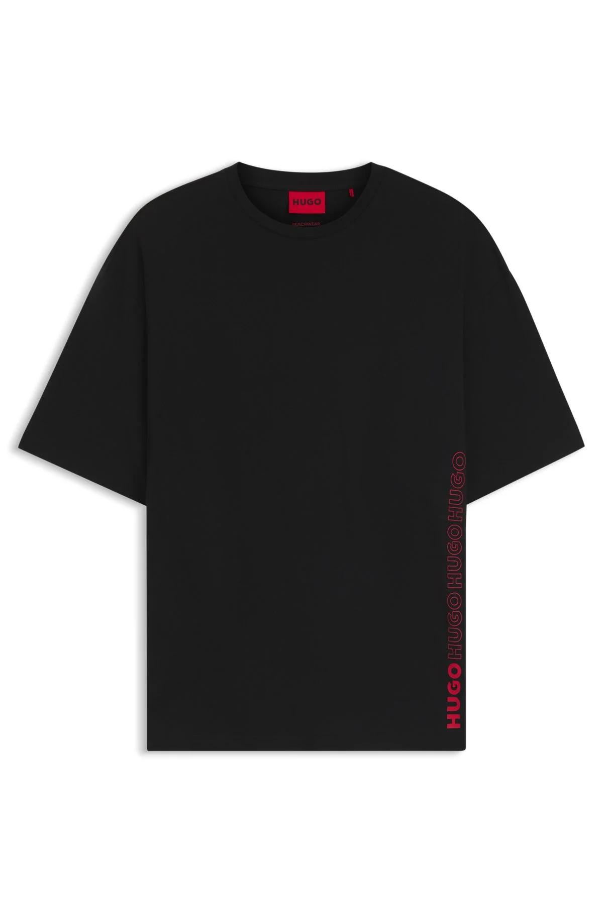 OVERSIZED-FIT COTTON T-SHIRT WITH ALL-OVER LOGO PRINT - 1