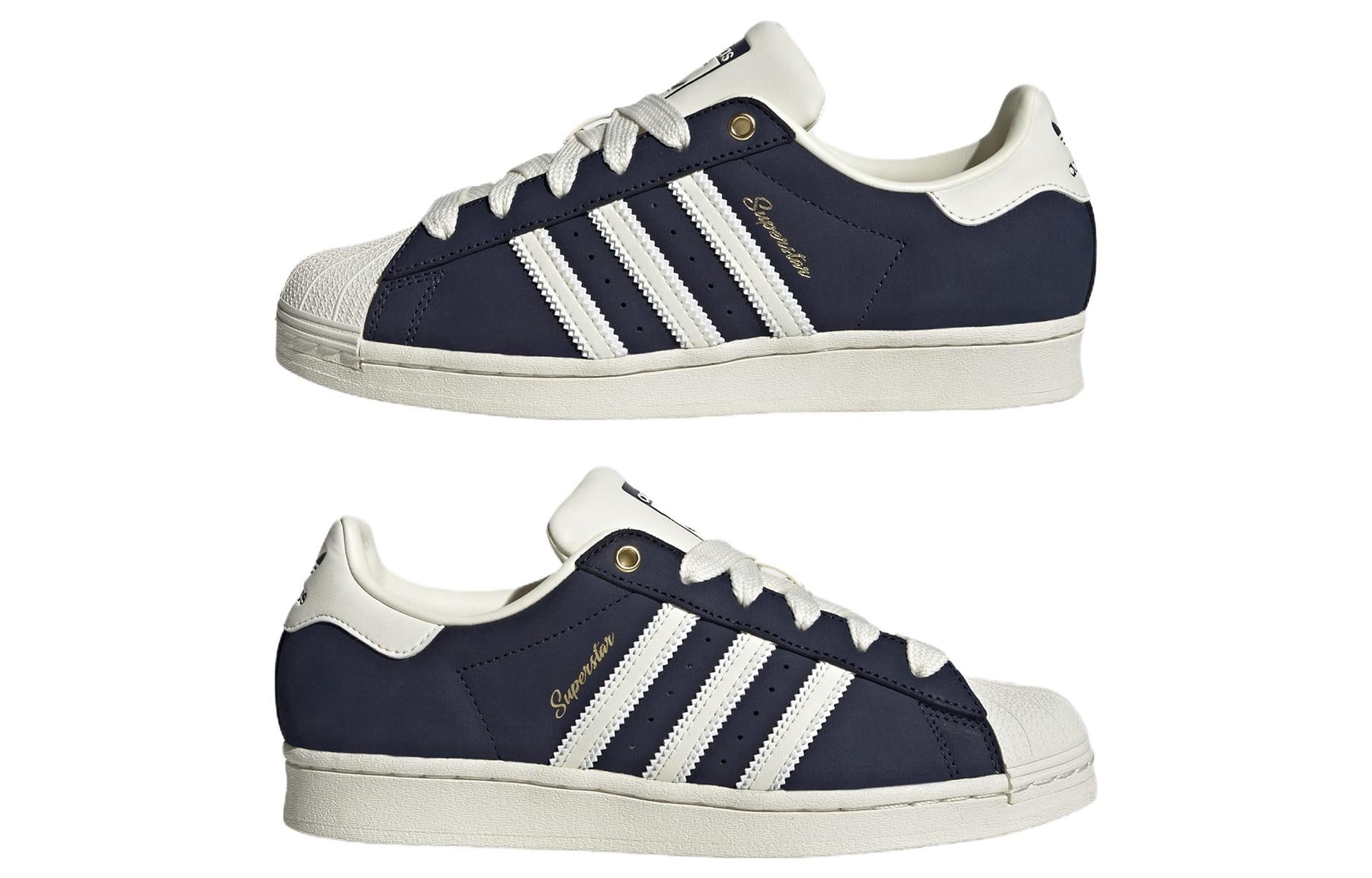 (WMNS) adidas Superstar 'Night Indigo Gold Script' IF7673 - 5