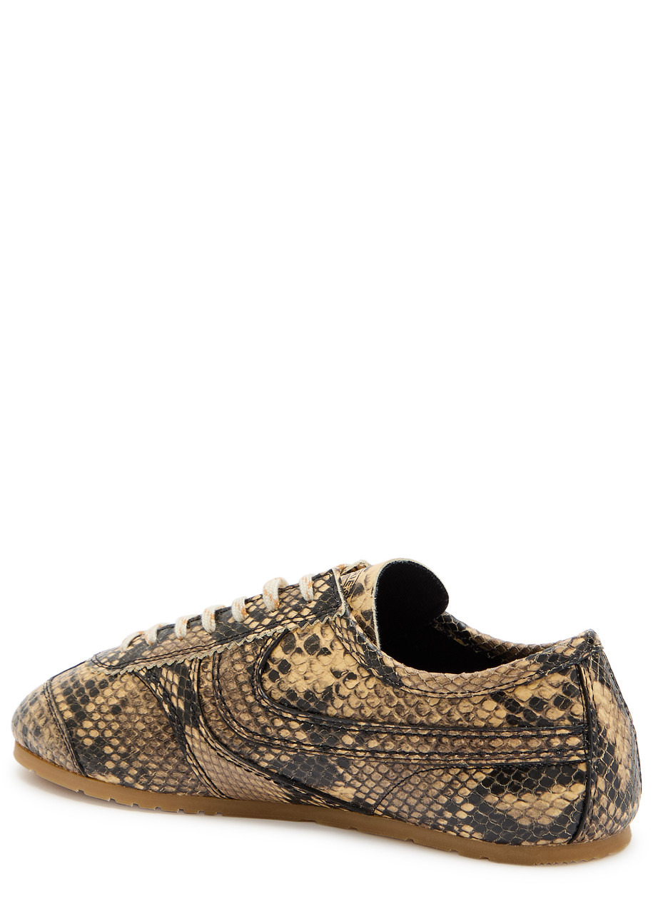 Dries Van Noten Dustin Python-effect Leather Sneakers - 2