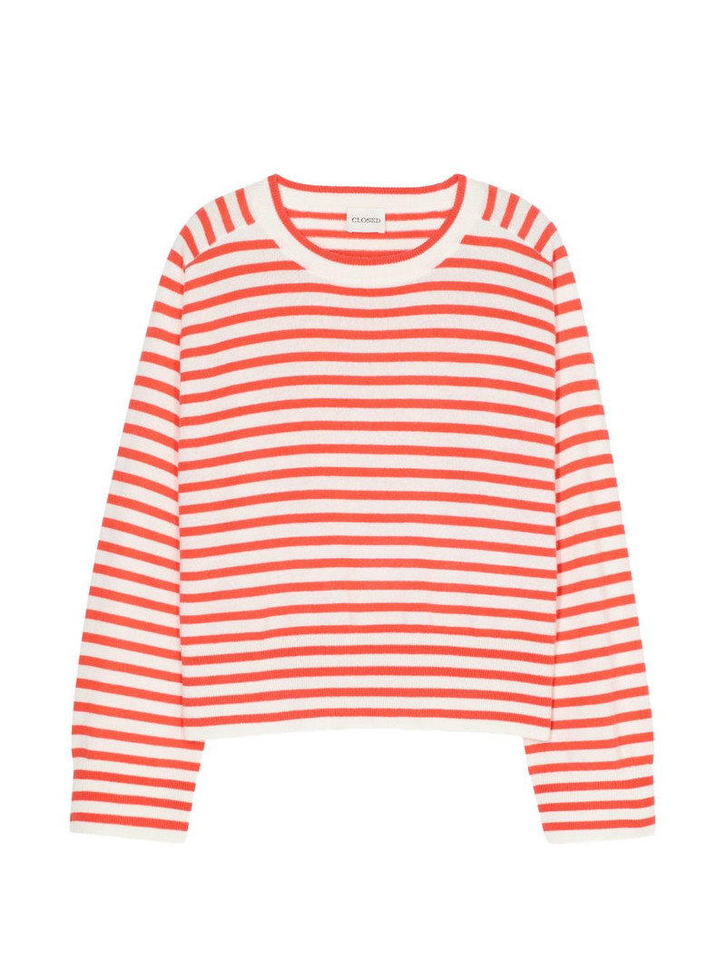 striped crew-neck T-shirt 1