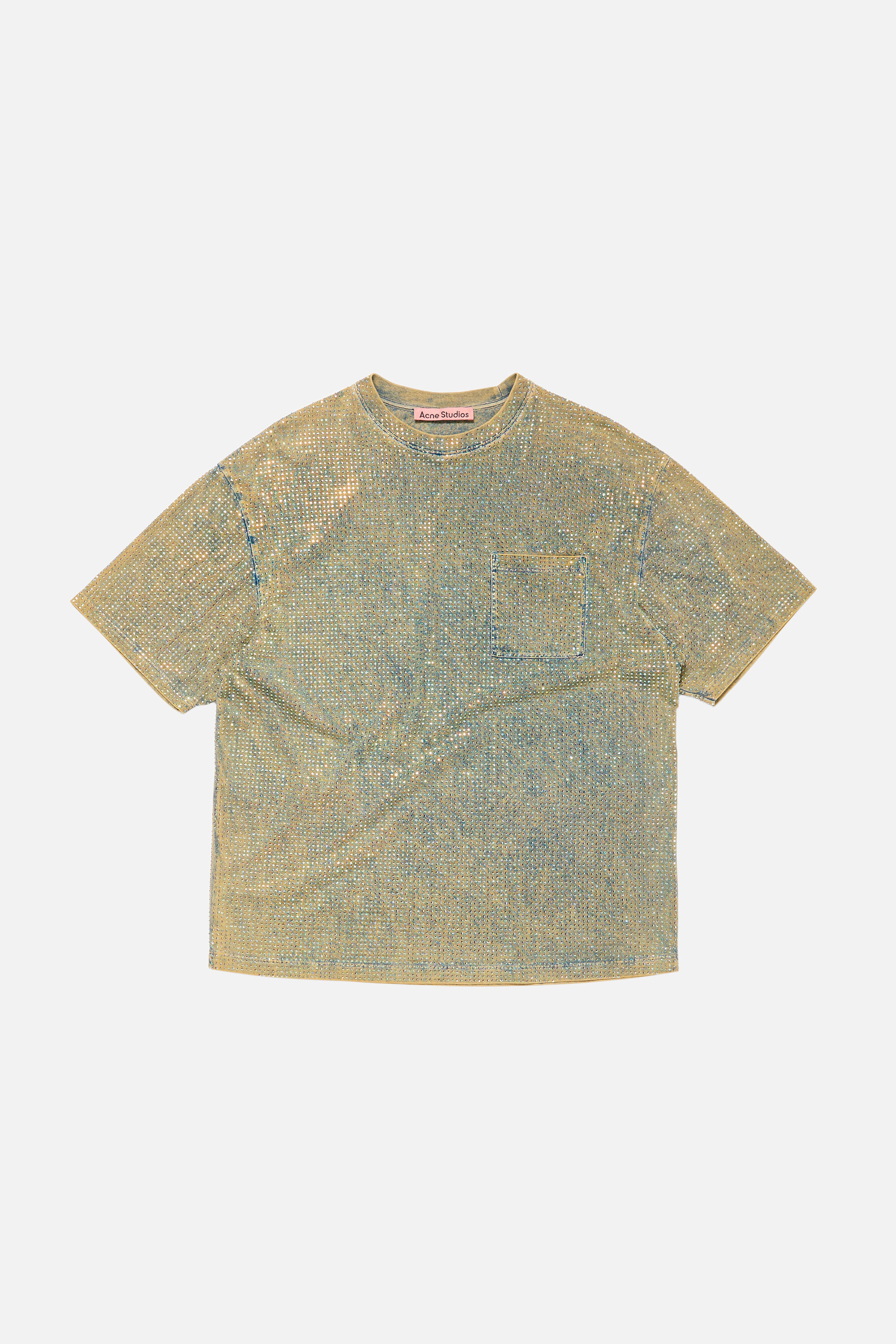 Rhinestone t-shirt - Mid Blue - 1