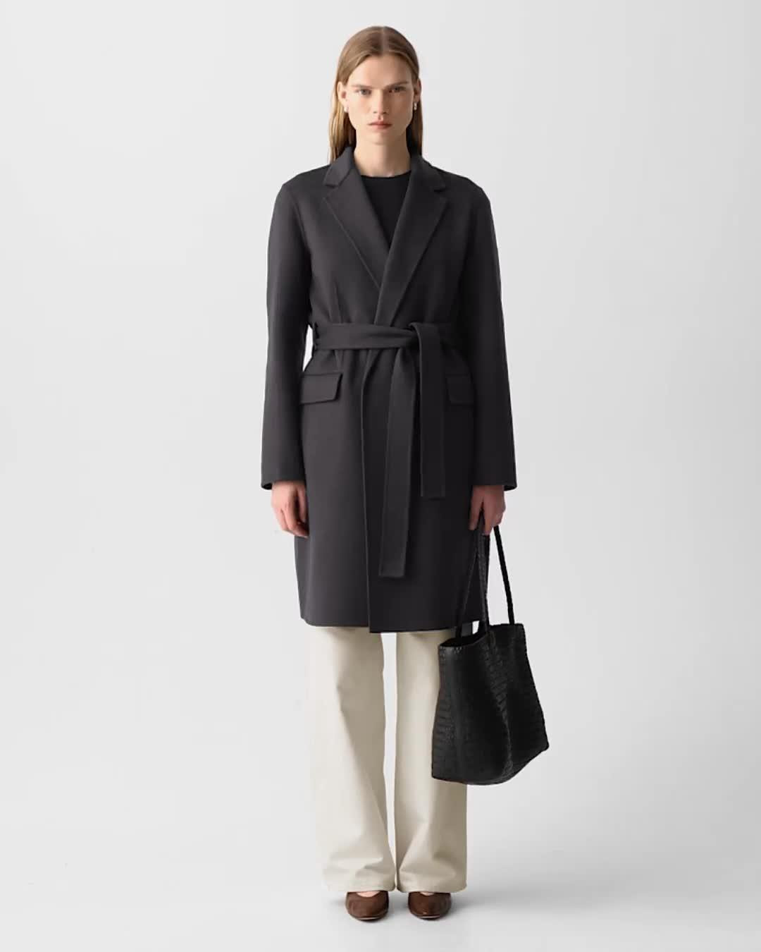 Belted Coat in Double-Face Wool-Cashmere - 6