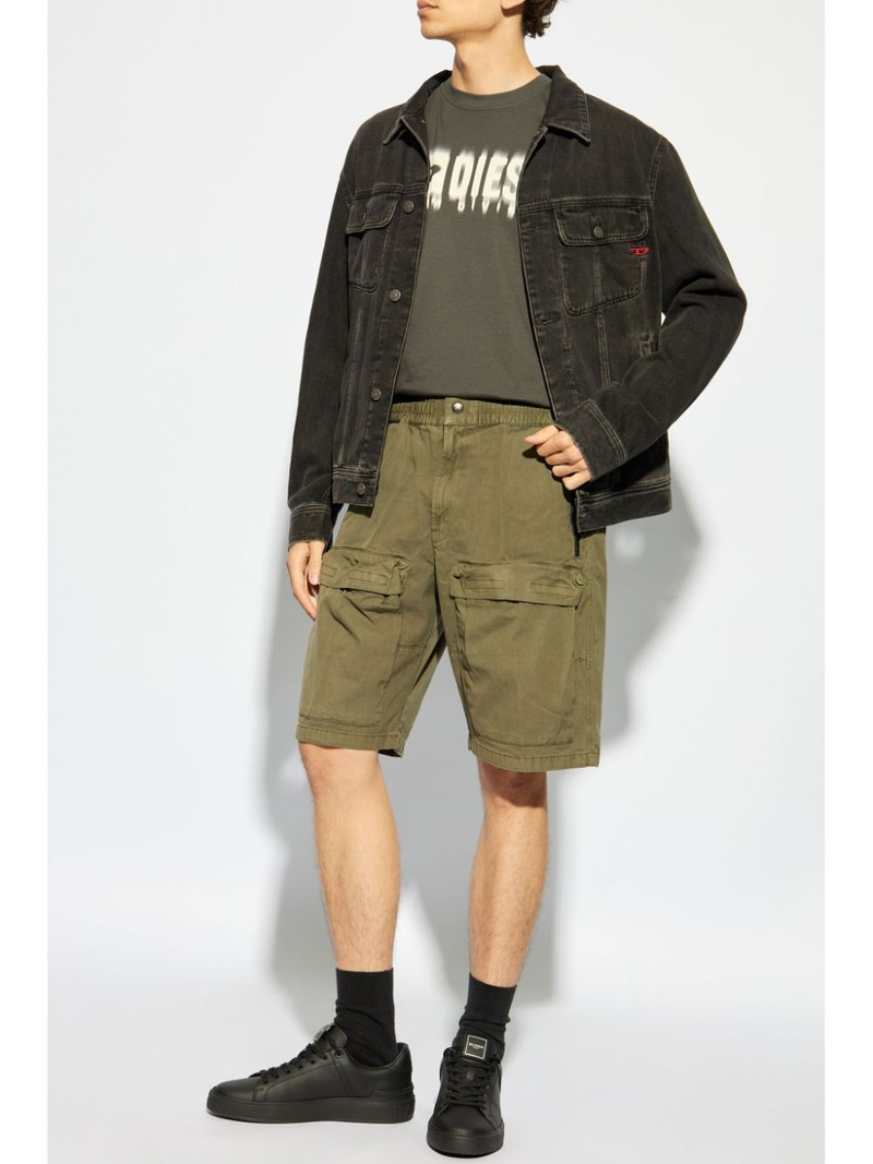 Diesel P-Beeck cotton shorts outlook