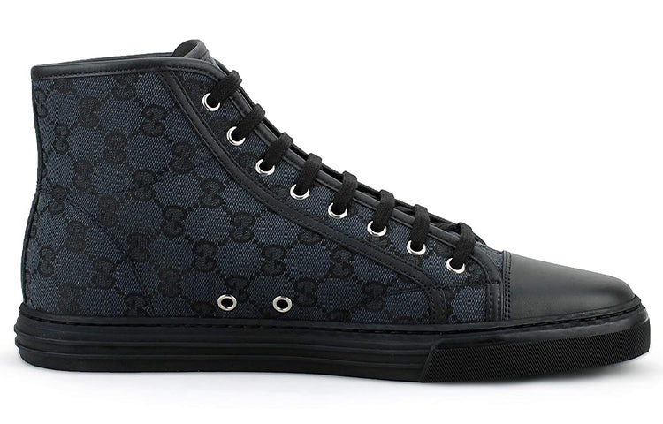 GUCCI Gucci Monogram High Top Sneakers 'Black' 426188-KQWM0