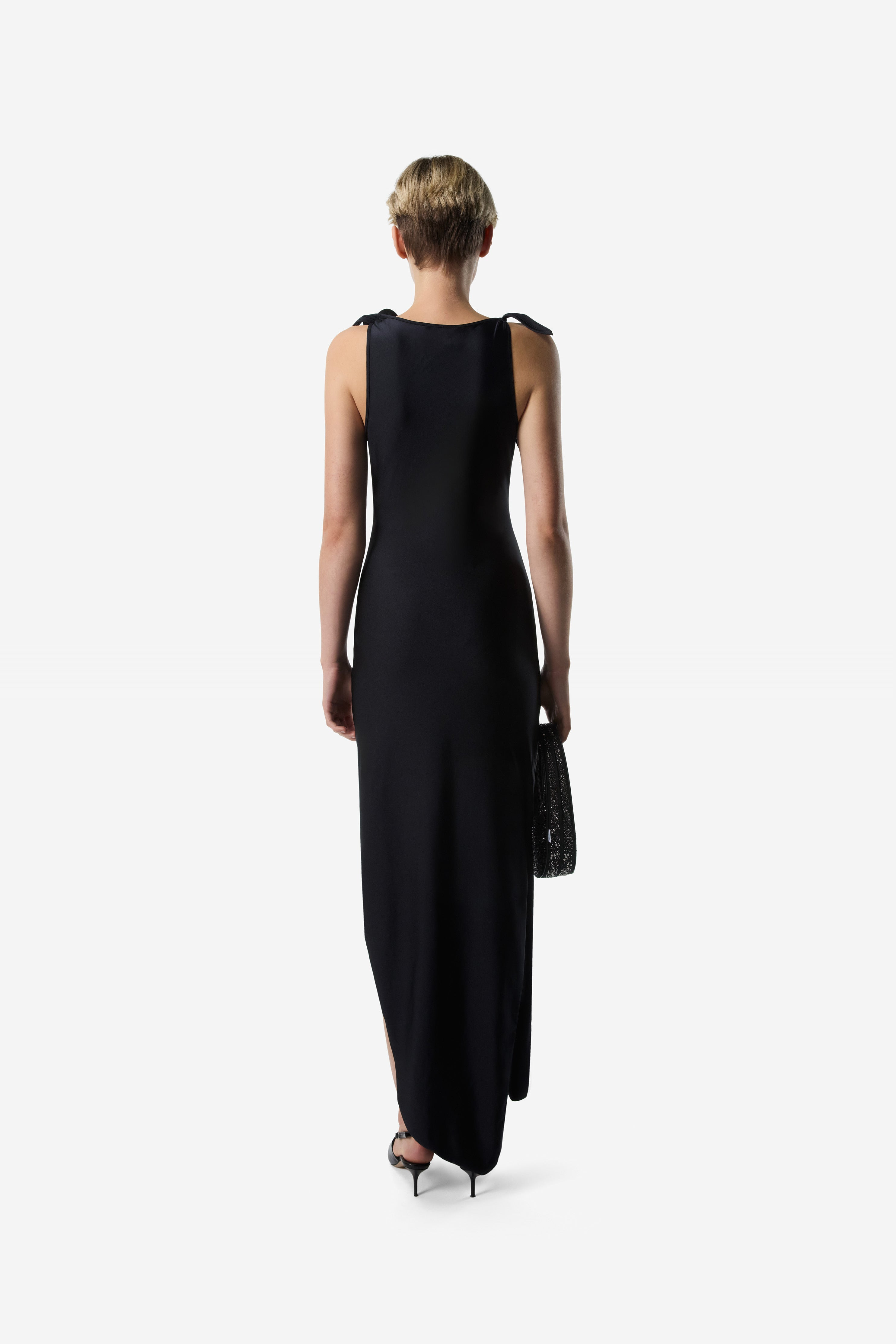 Asymmetric Flower Gown - 4