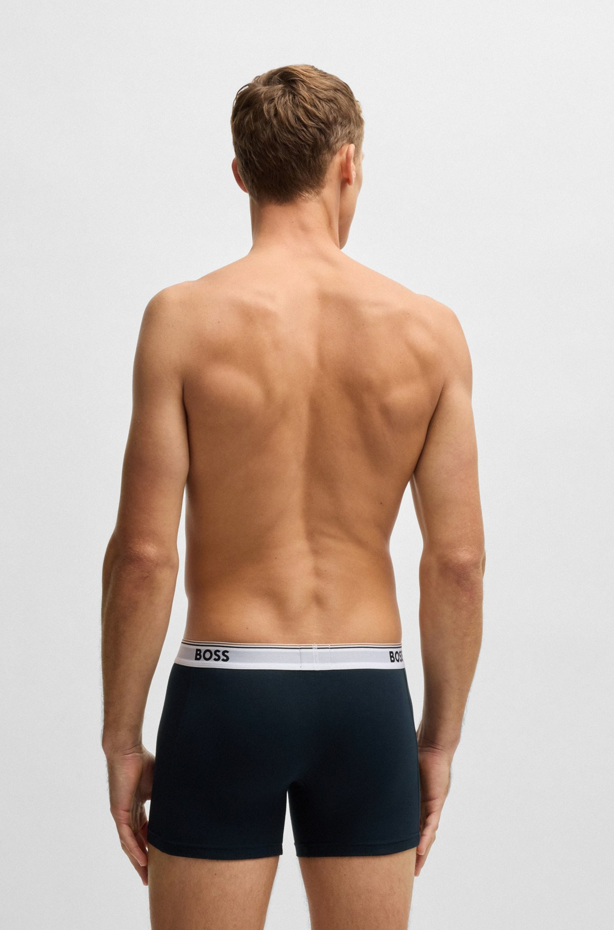 THREE-PACK OF STRETCH COTTON BOXER BRIEFS - 3