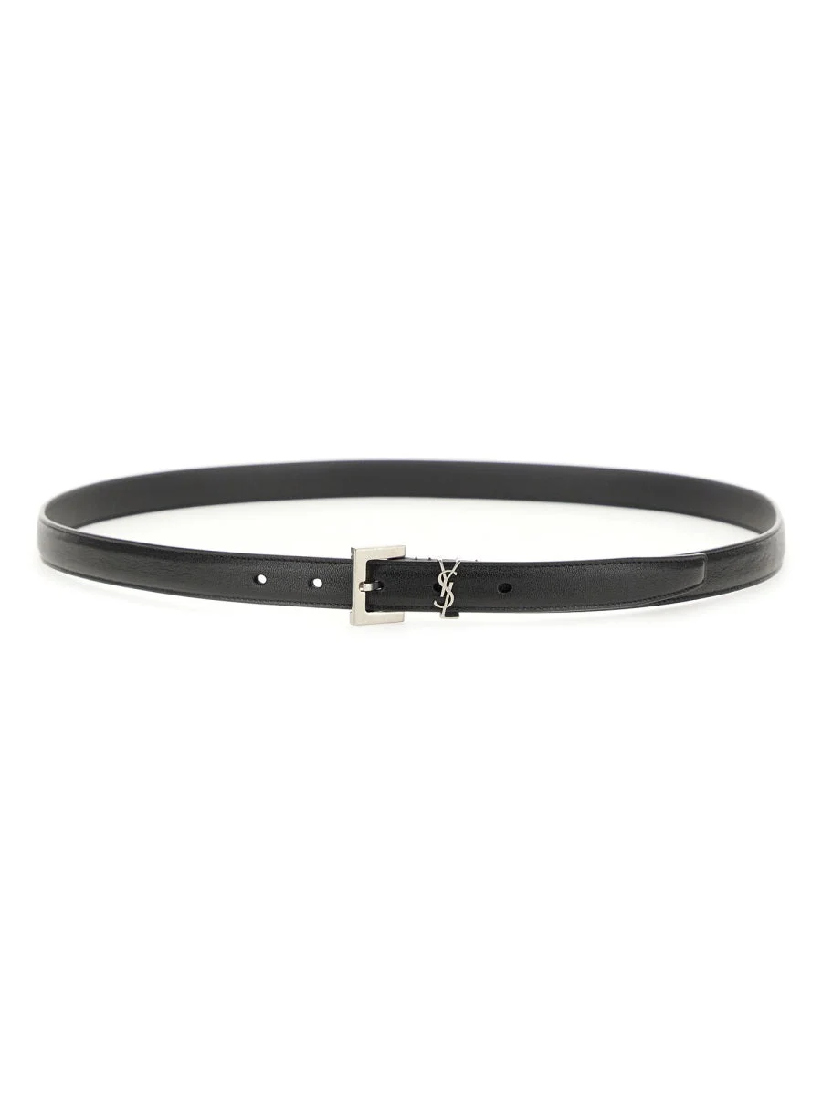 Saint Laurent Men Cintura Sottile "Cassandre" - 1
