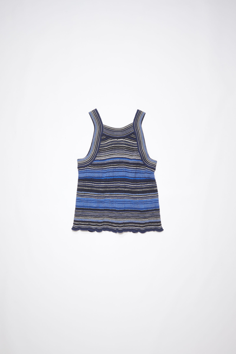 Ribbed tank top - Dark blue/multi 5