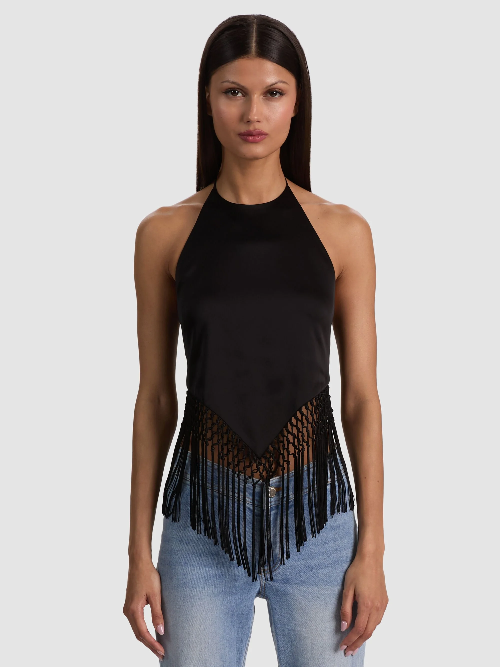 GRETA HANDKERCHIEF FRINGE TOP - 1
