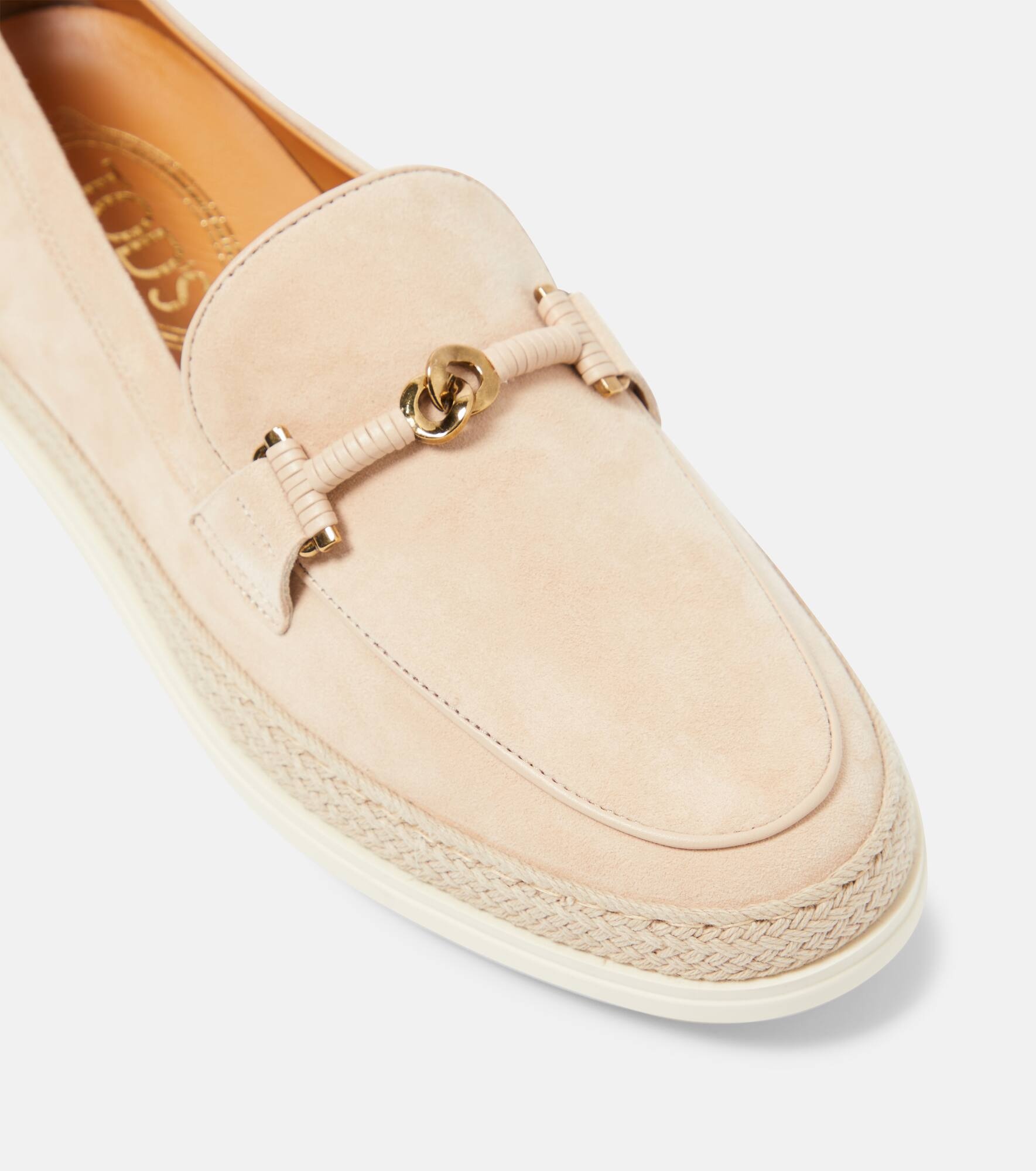 T Ring suede loafers - 6