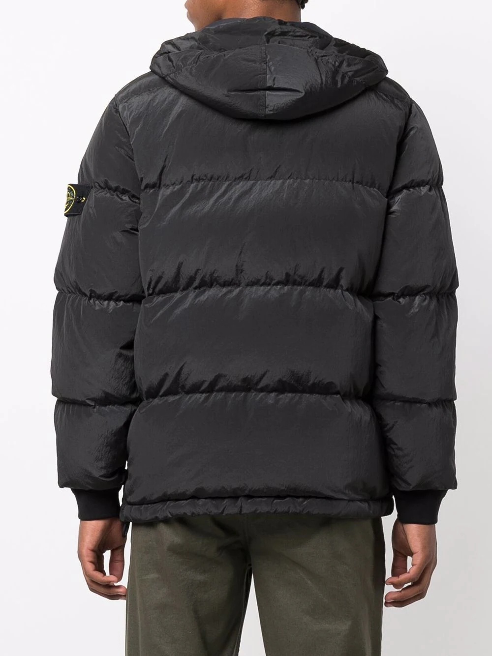 logo patch puffer jacket - 4