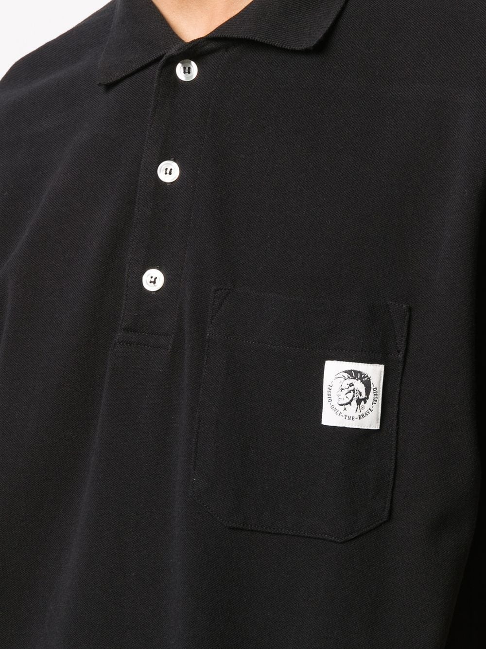 mohawk patch polo shirt - 5