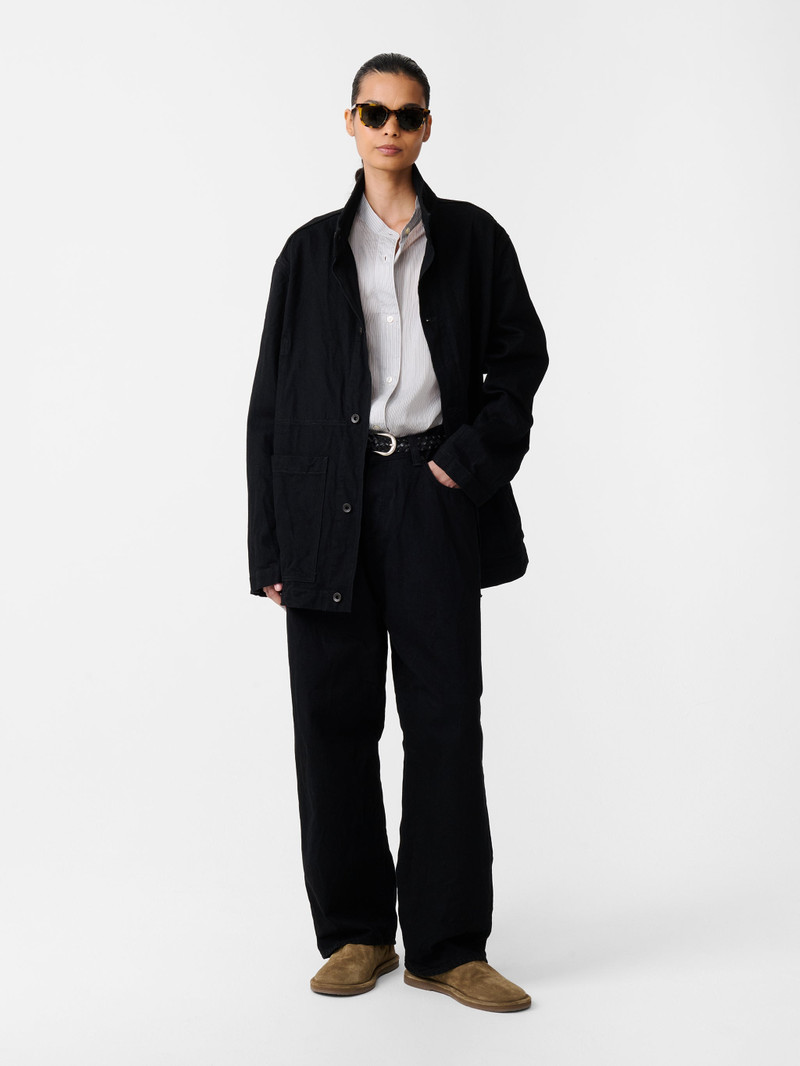 Studio Nicholson District Crinkle Denim Jacket outlook