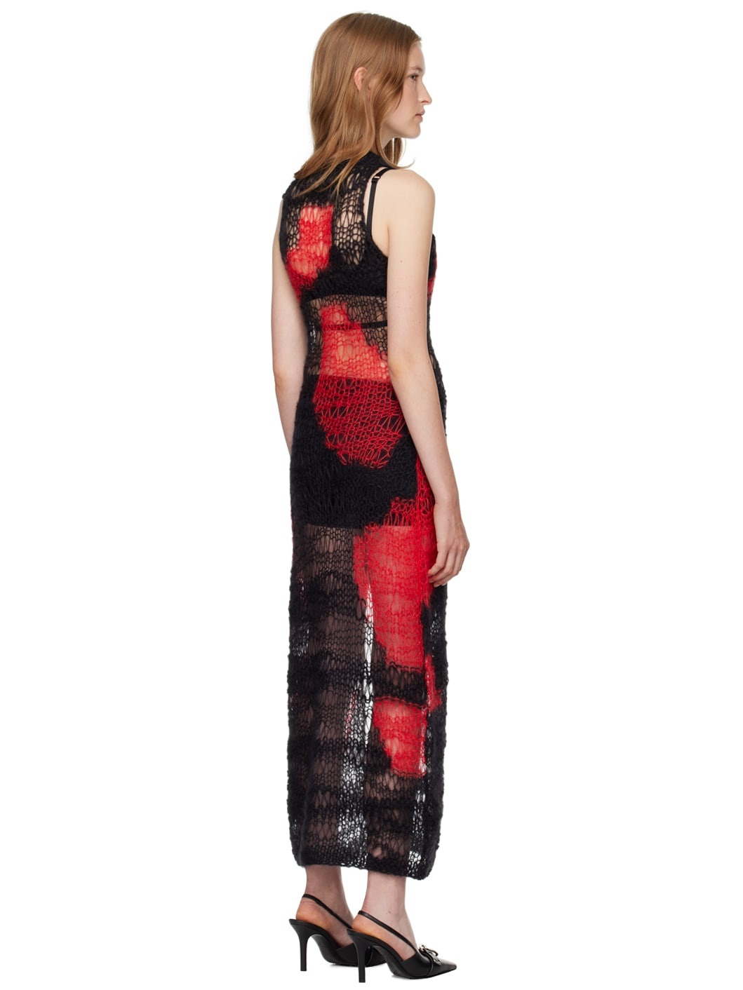 Black & Red Antwerp Midi Dress - 3