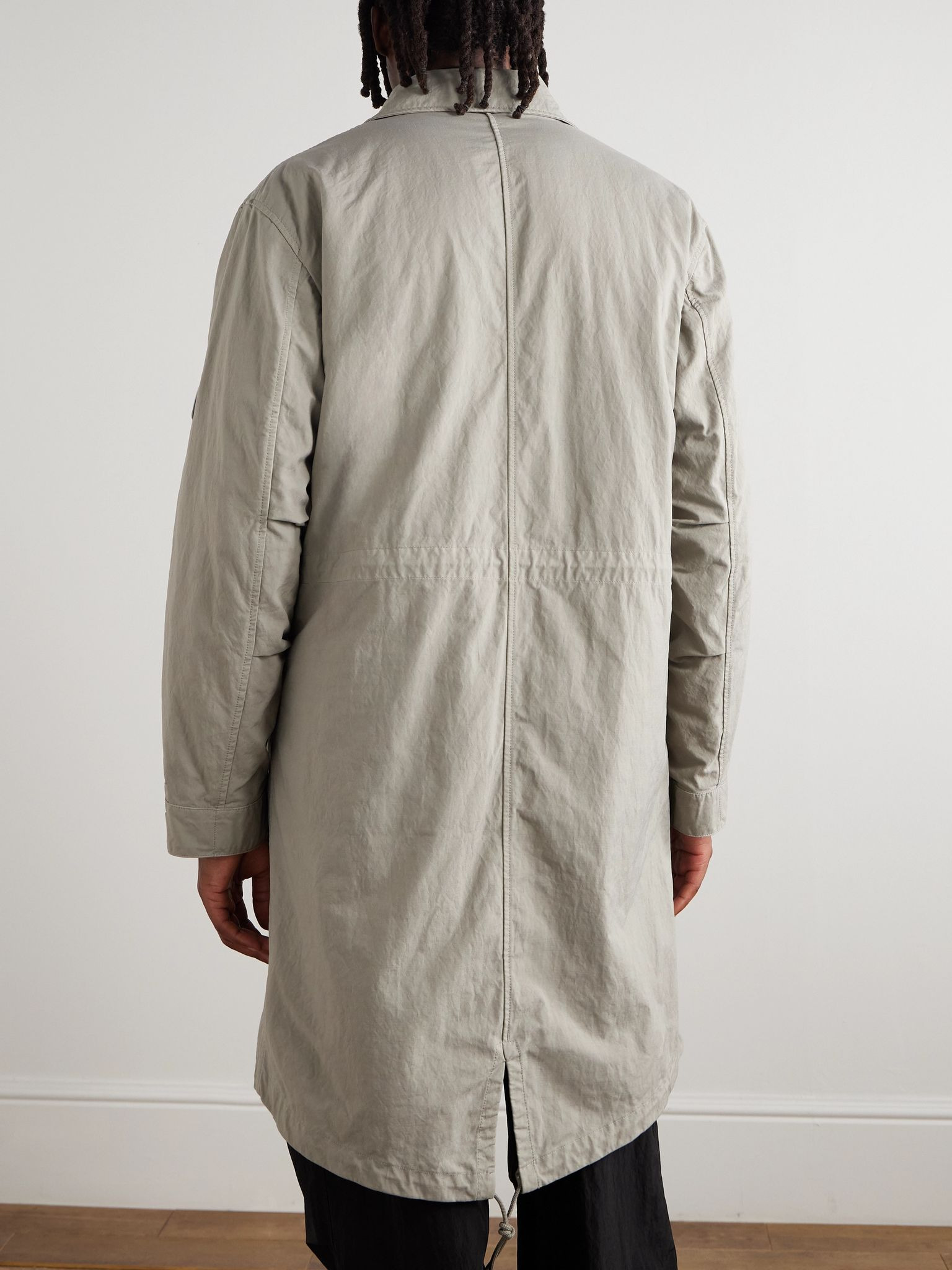 Shell Trench Coat Gray - 4