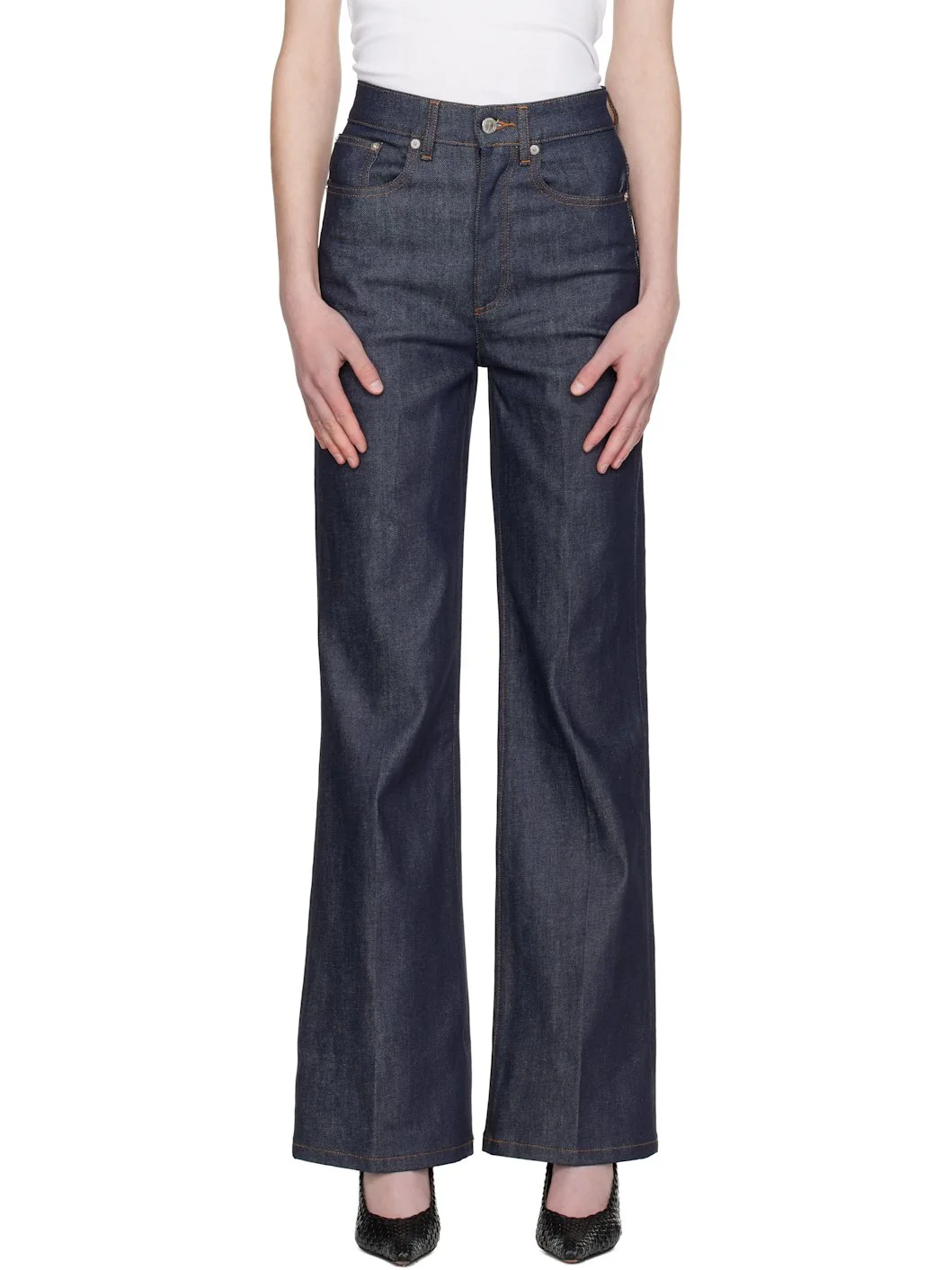 Navy Domino Jeans - 1