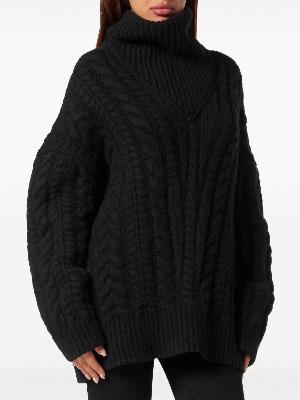 Skull&Bones cable-knit jumper - 3