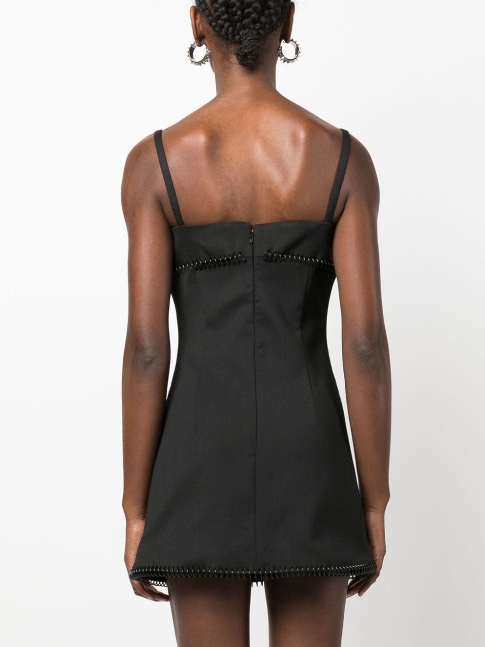 Spiral square-neck minidress - 4