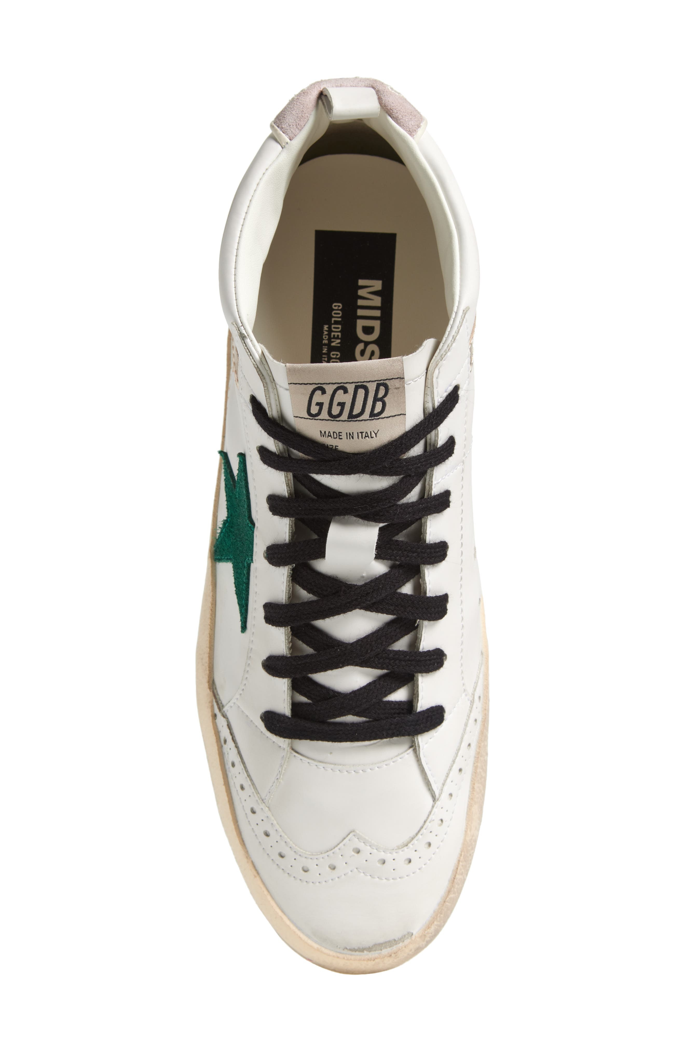Golden Goose Midstar Bio Sneaker in White/Green/Platinum/Pink at Nordstrom - 5