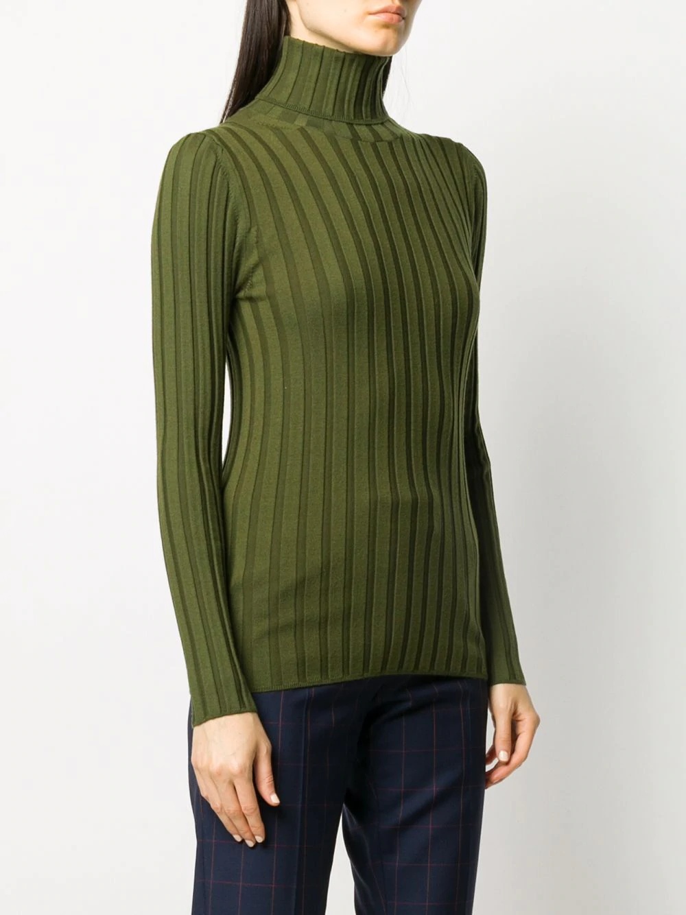 ribbed roll-neck jumper - 3