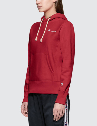 Champion Small Script Logo Hoodie outlook