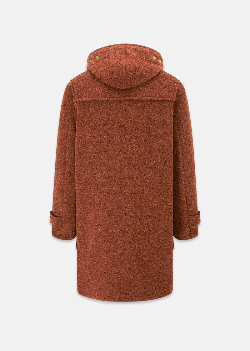 GLOVERALL Men's Original Monty Duffle Coat Rust outlook