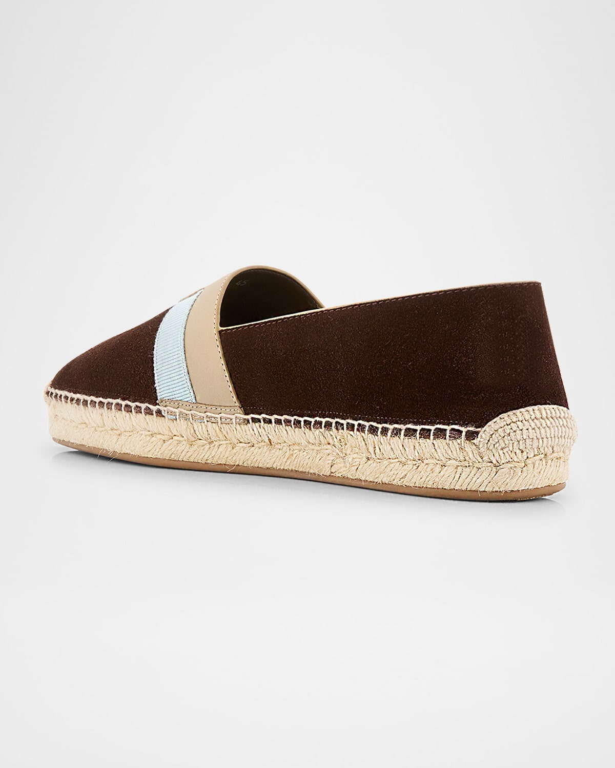 Men's Alfarica Reversed Nubuck Leather Red-Sole Espadrilles - 4