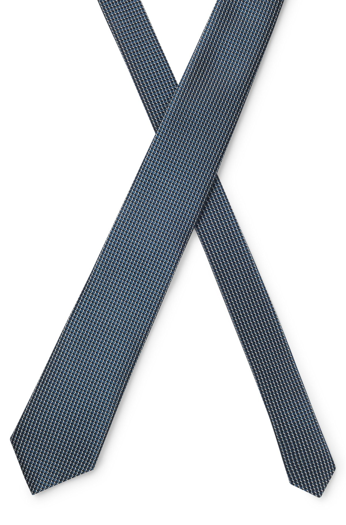 SILK TIE WITH MICRO PATTERN - 4