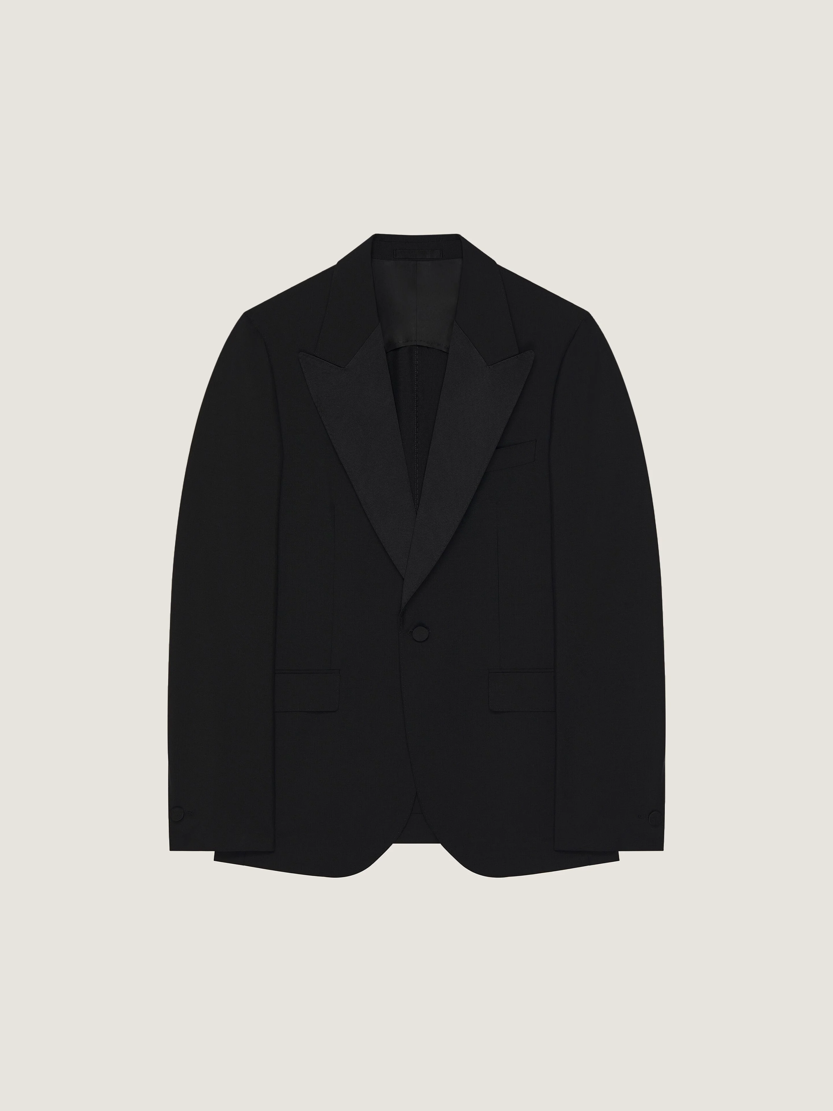 SINGLE-BREASTED DECONSTRUCTED JACKET IN WOOL AND MOHAIR - 1