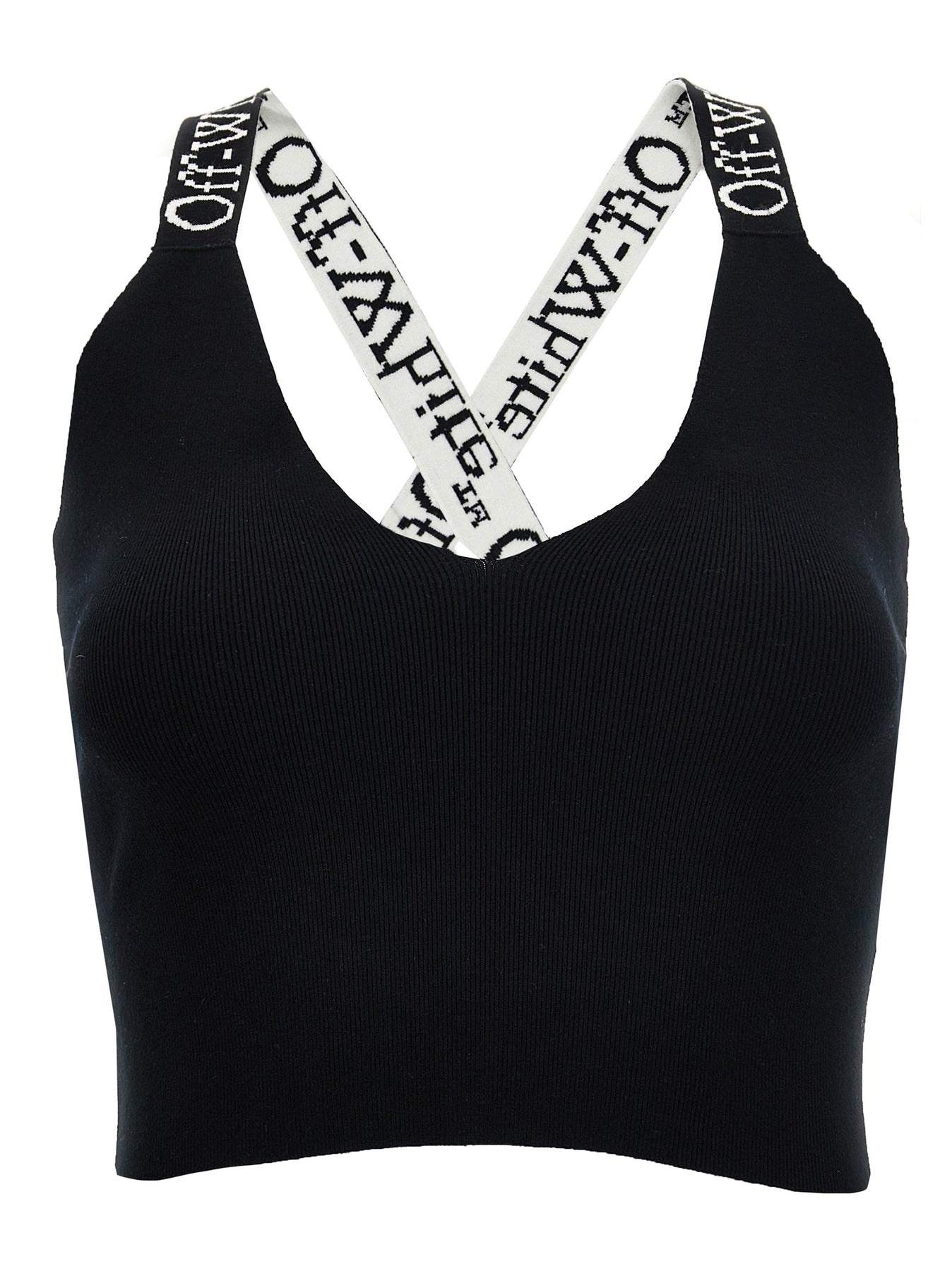 Logoband Tops White/Black - 1