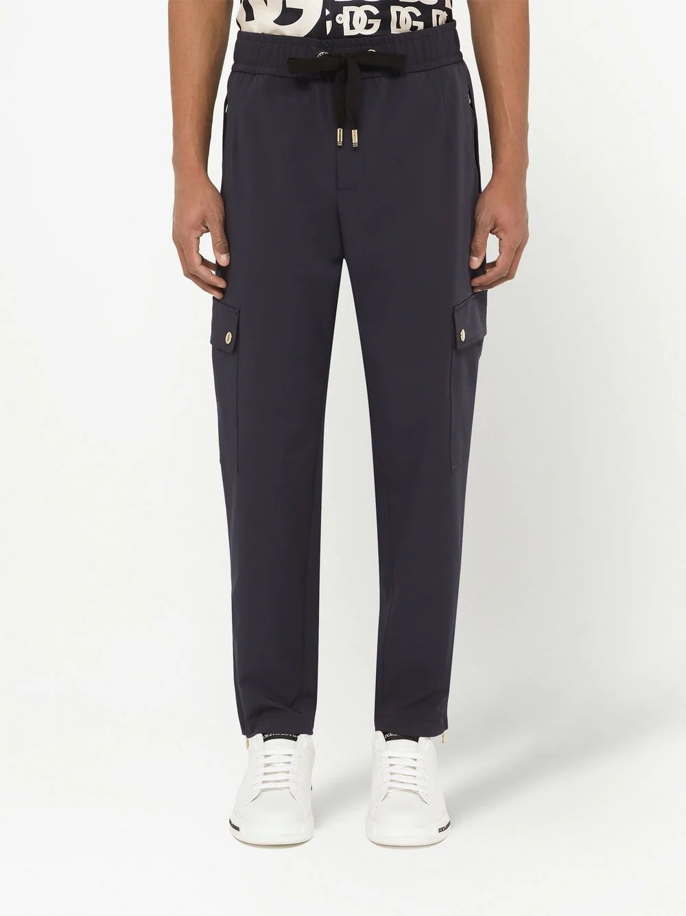 cargo-pocket track trousers - 3