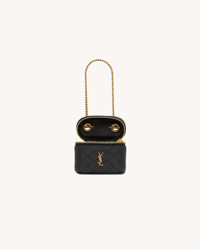 GABY VANITY BAG CHARM IN LAMBSKIN 4