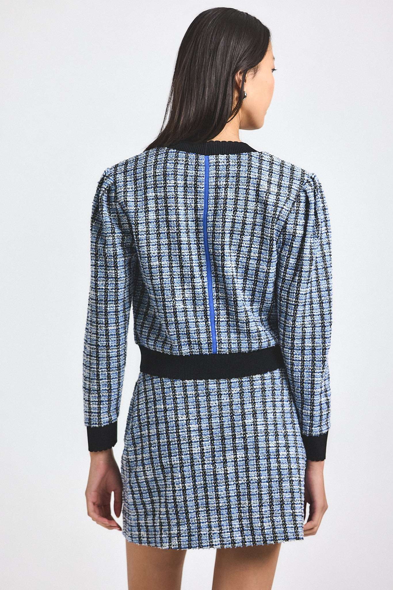 KY STRETCH TWEED CARDIGAN JACKET - 5