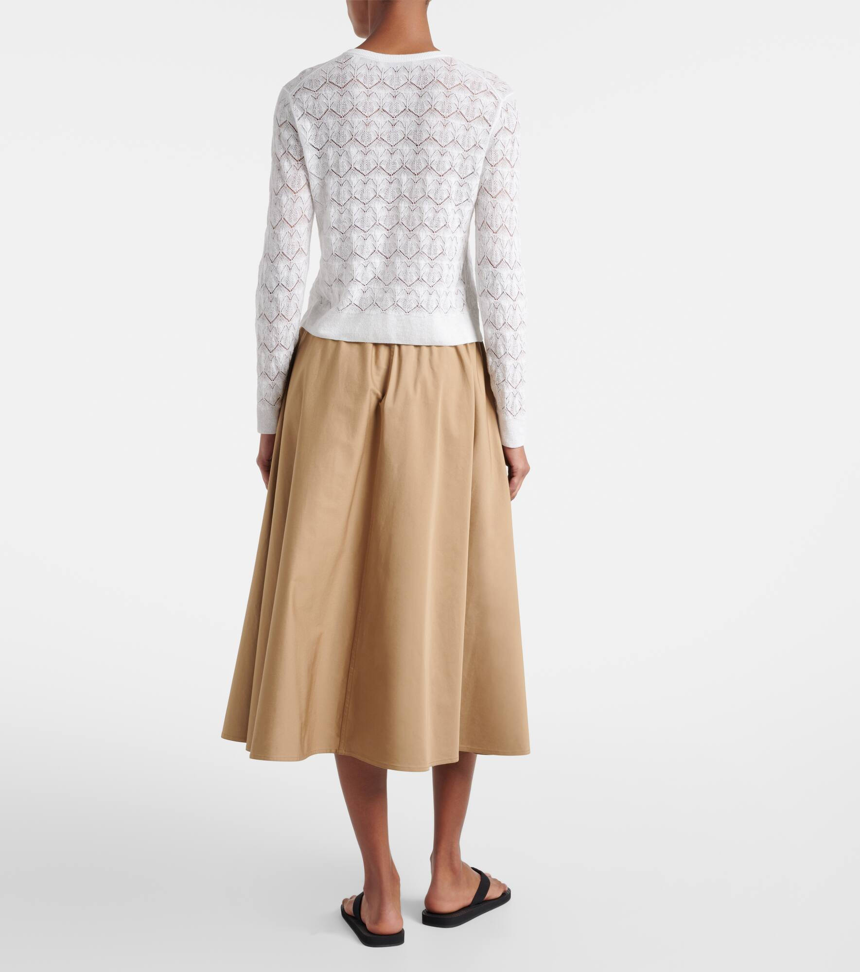 Pointelle cotton cardigan - 3