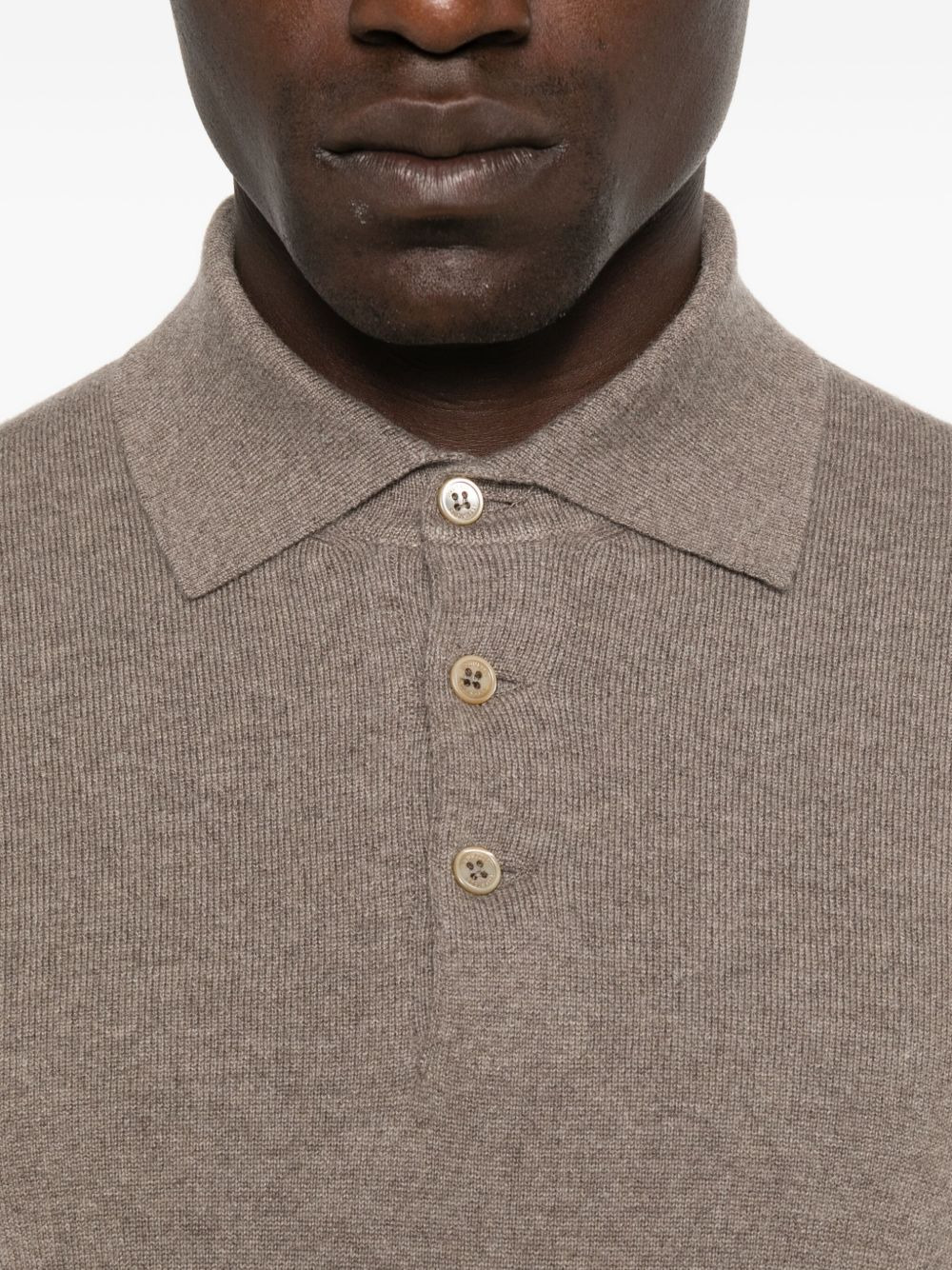 polo-neck cashmere sweater - 5