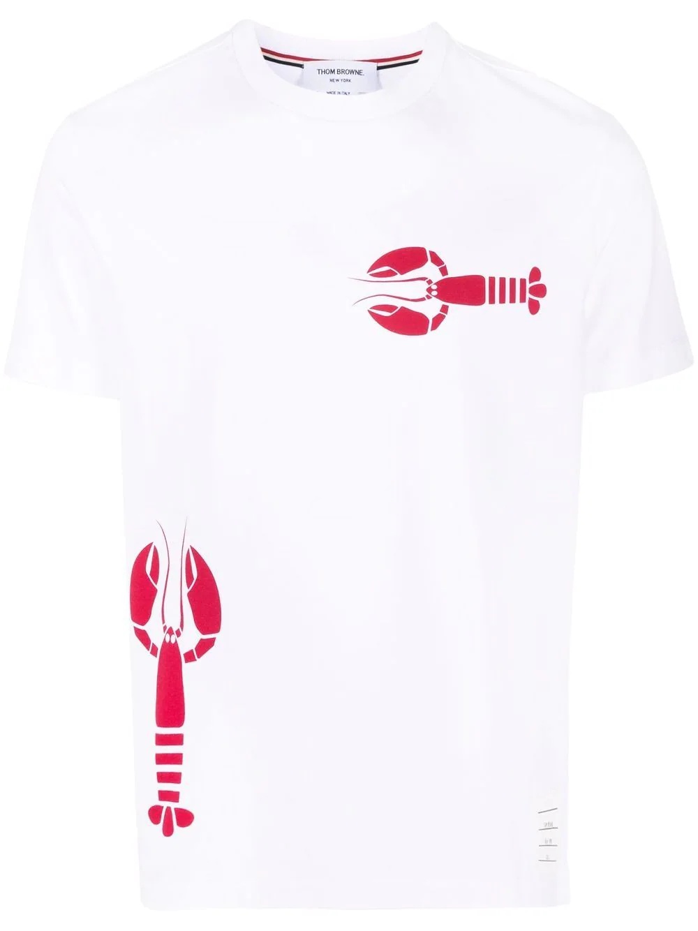 lobster-print round-neck T-shirt - 1