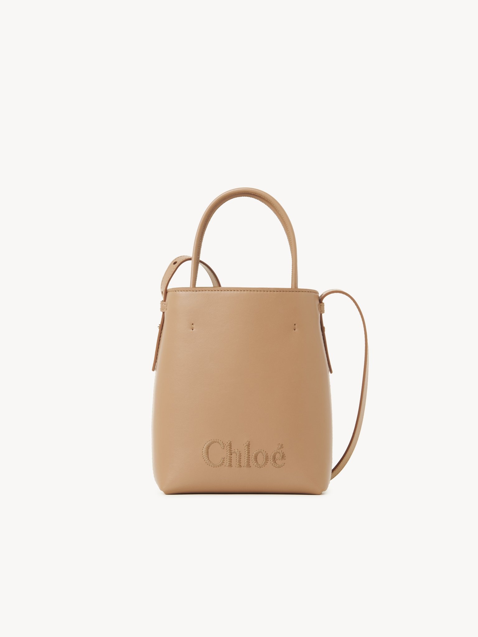 トートバッグ Chloe Sense Micro Tote Bag In Soft Leather Beige Chloé Sense Micro Leather Tote Women's Beige | eBay