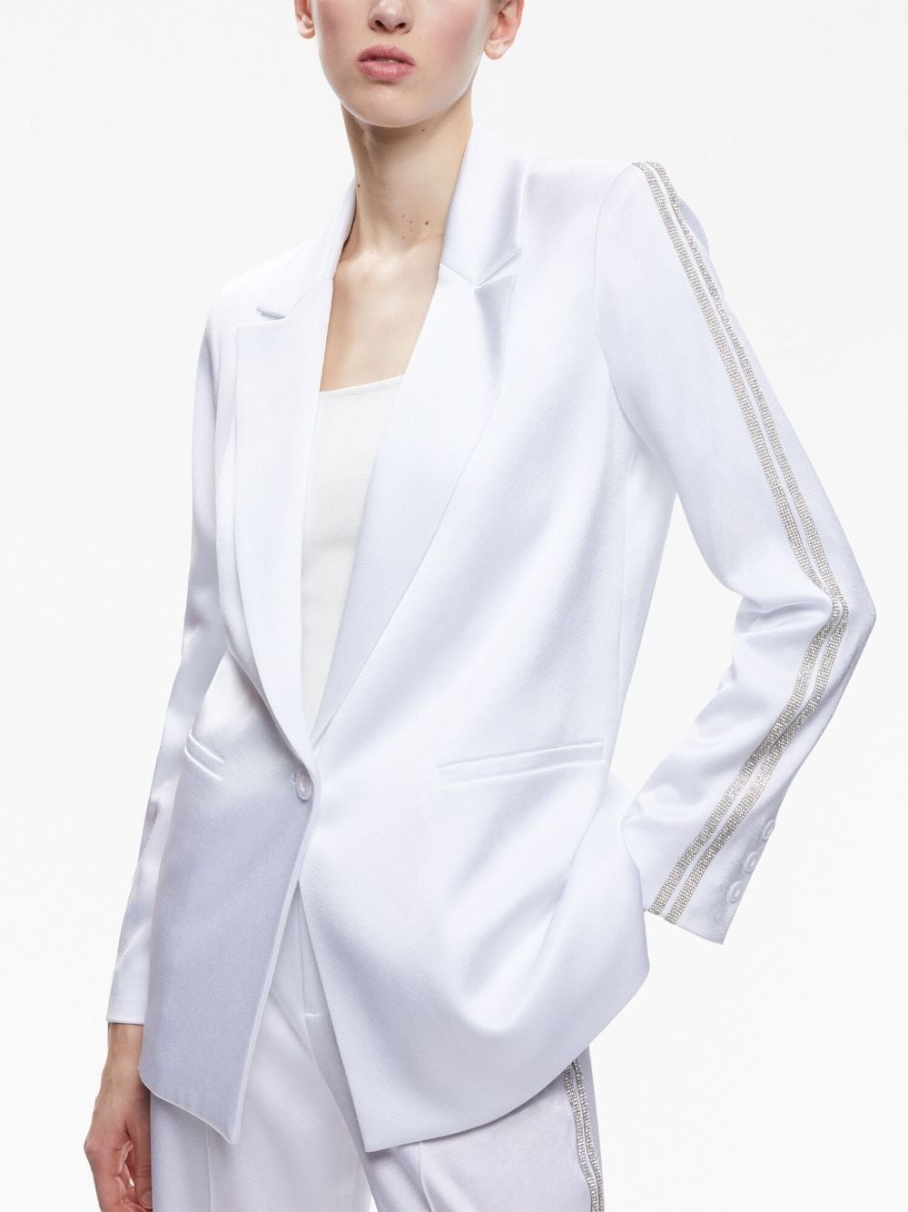 Denny crystal-embellishment blazer - 6