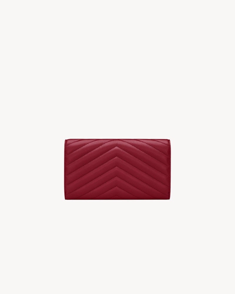 SAINT LAURENT CASSANDRE LARGE FLAP WALLET IN LAMBSKIN outlook