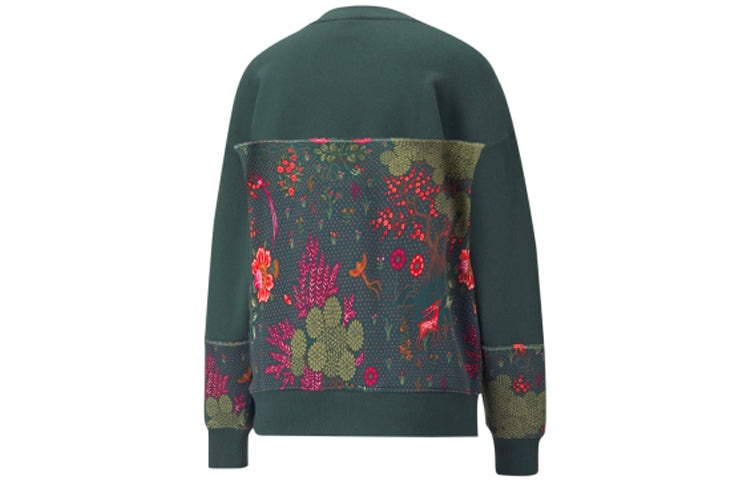 (WMNS) PUMA X Liberty Forever Crewneck 'Green' 532888-80 - 2