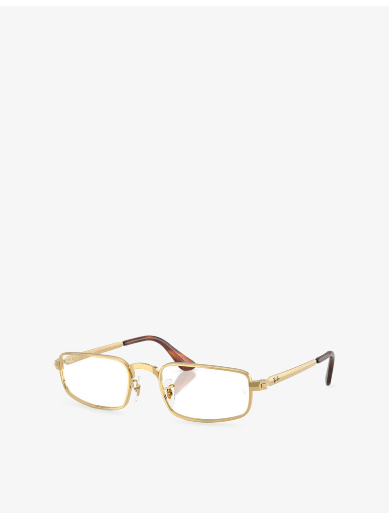 RB3927V Rectangle-Frame Metal Optical Glasses 6