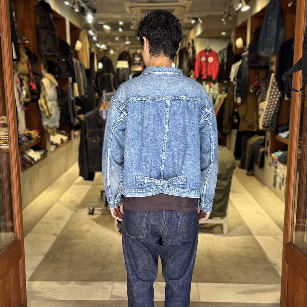 12oz DENIM WW2 MODEL JACKET - USED BLUE - RN29373246 - 10