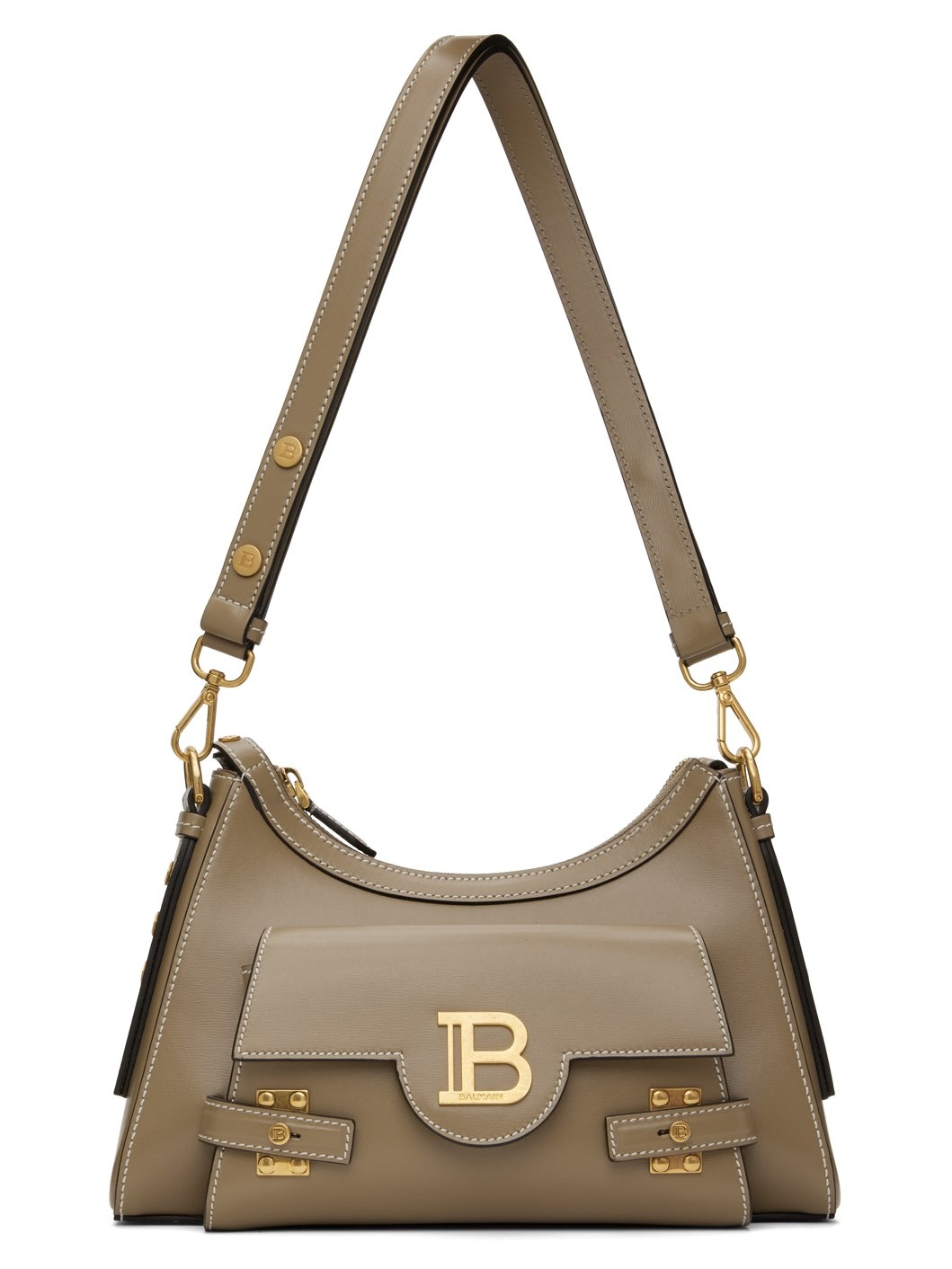 Taupe Calfskin B-Buzz Bag - 1