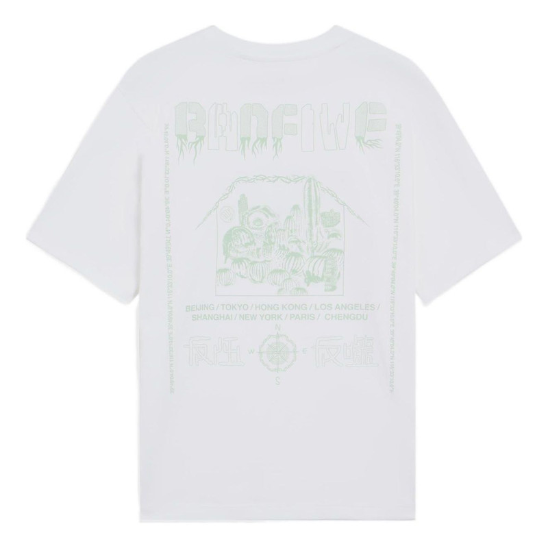 Li-Ning Li-Ning BadFive Graphic Loose Fit T-shirt 'White' AHSS733-1 outlook