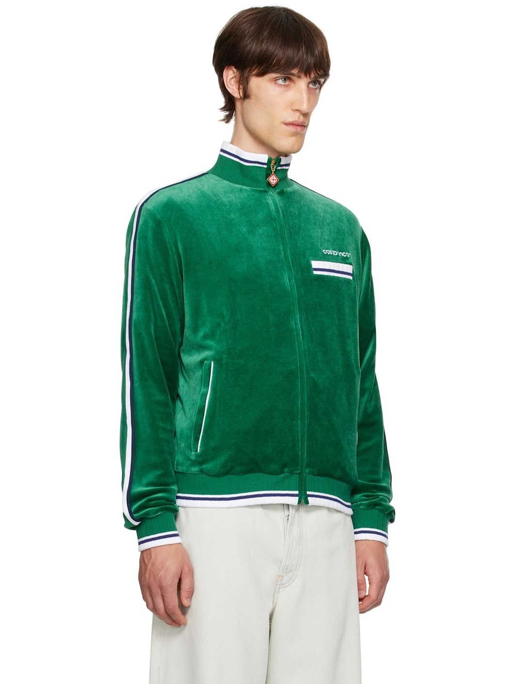 Green Striped Jacket - 2