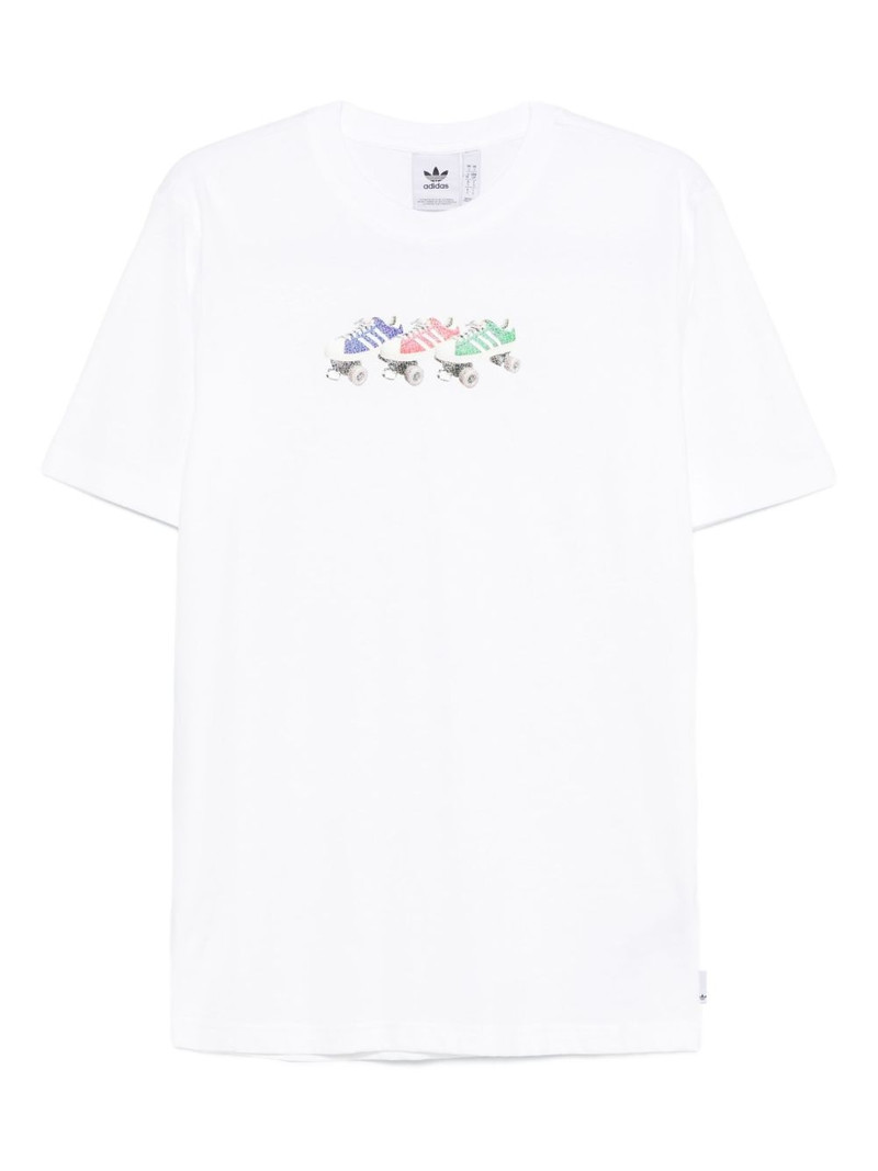 roller-skate print T-shirt 1